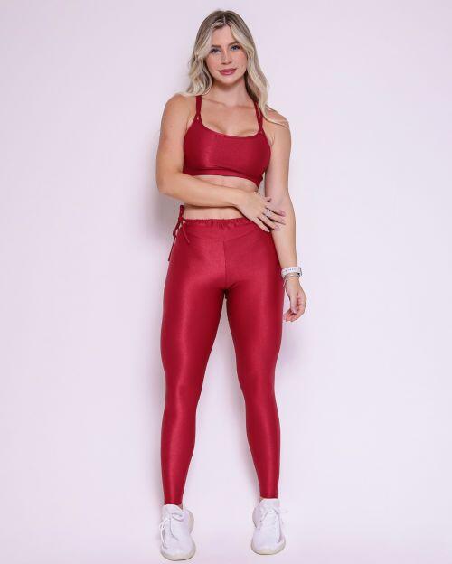 Conjunto Calça Empina Ajuste Compressão + Top Lu