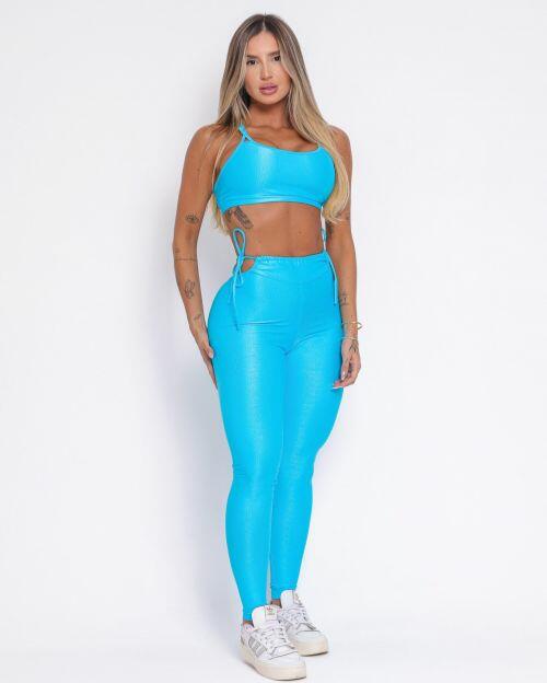 Conjunto Calça Empina Ajuste Compressão + Top Lu