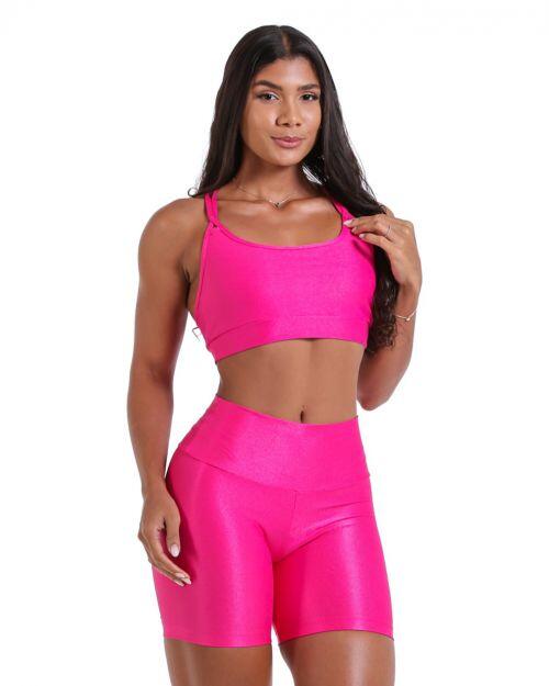 Conjunto Short Bermuda Compressão + Top Lu