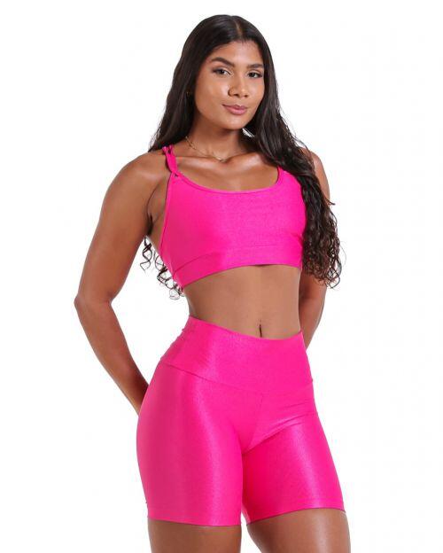 Conjunto Short Bermuda Compressão + Top Lu
