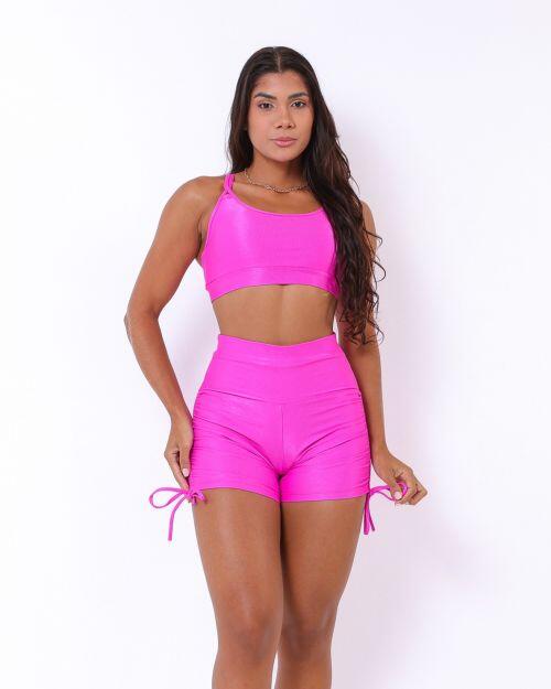 Conjunto Short Empina Cross Compressão + Top Lu