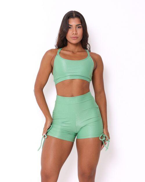 Conjunto Short Empina Cross Compressão + Top Lu