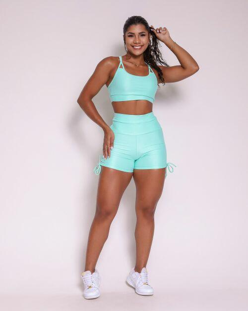 Conjunto Short Empina Cross Compressão + Top Lu