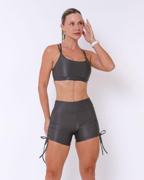 Conjunto Short Cross Compressão + Top Lu