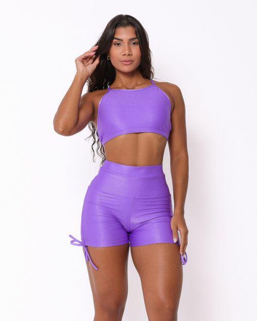 Conjunto Short Empina Cross Compressão + Top Paula