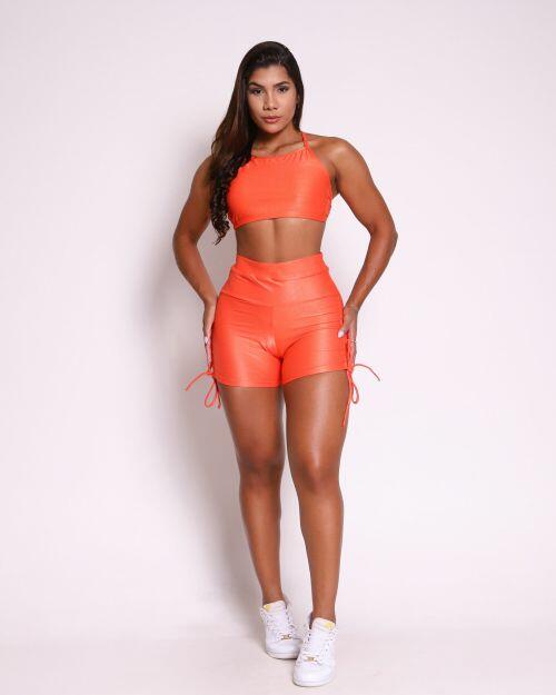 Conjunto Short Empina Cross Compressão + Top Paula