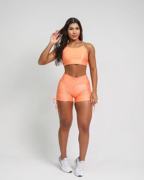 Conjunto Short Cross Compress�o + Top Paula