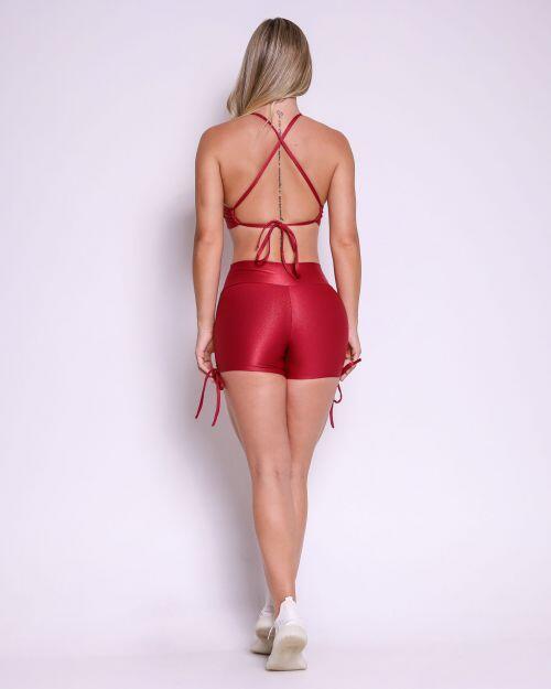 Conjunto Short Cross Compress�o + Top Paula