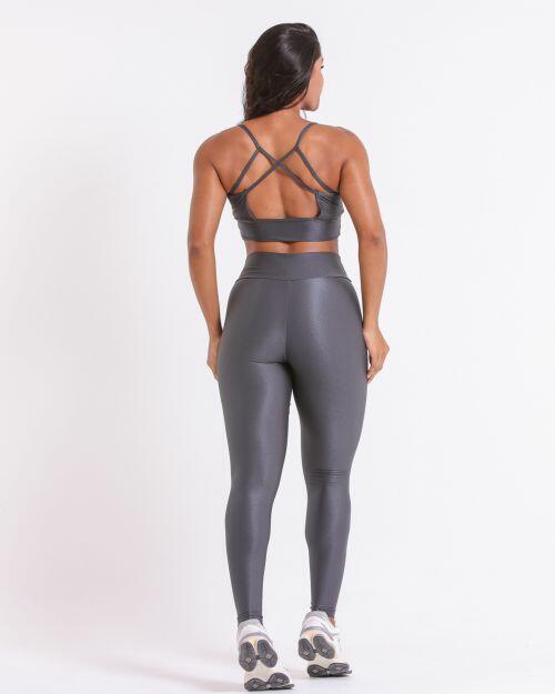 Conjunto Calça Legging Básica Compressão + Top Kelly