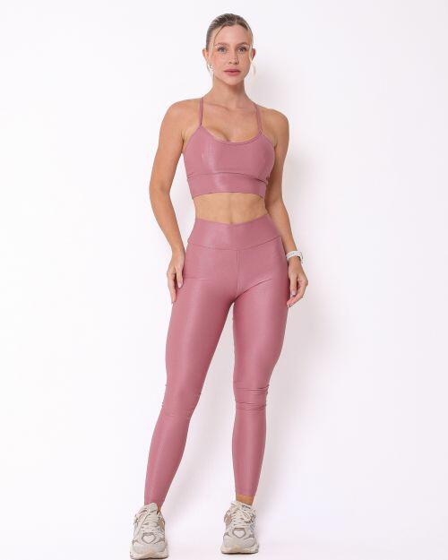 Conjunto Calça Legging Básica Compressão + Top Kelly
