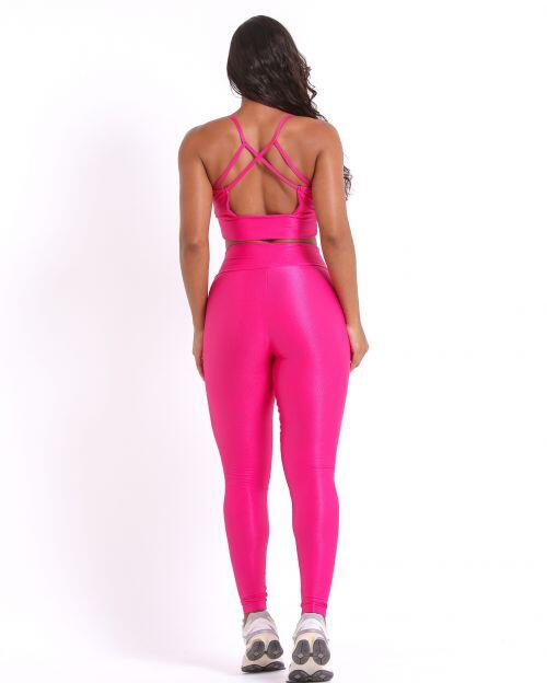 Conjunto Calça Legging Básica Compressão + Top Kelly