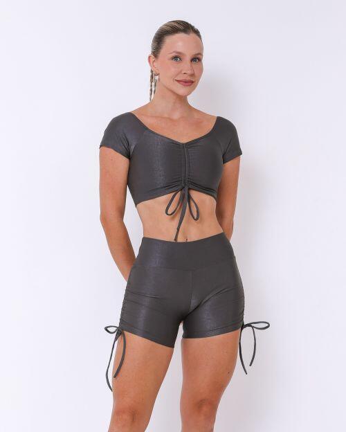 Conjunto Short Cross Compressão + Top Manguinha
