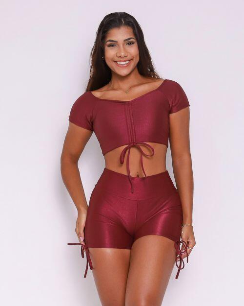 Conjunto Short Cross Compressão + Top Manguinha