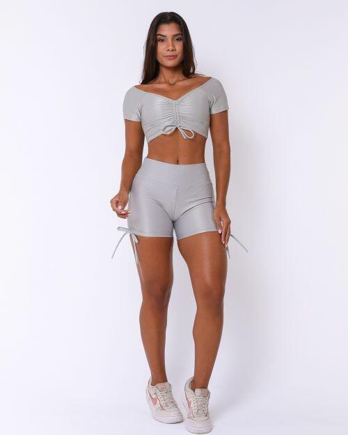 Conjunto Short Cross Compressão + Top Manguinha