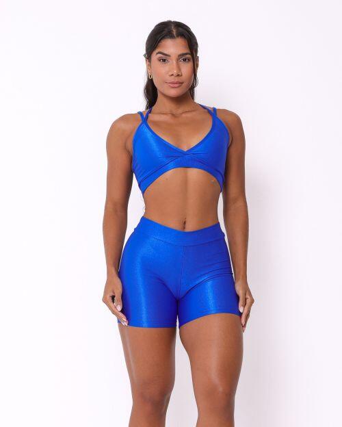 Conjunto Short Básico Cós Fino Compressão + Top Vivi