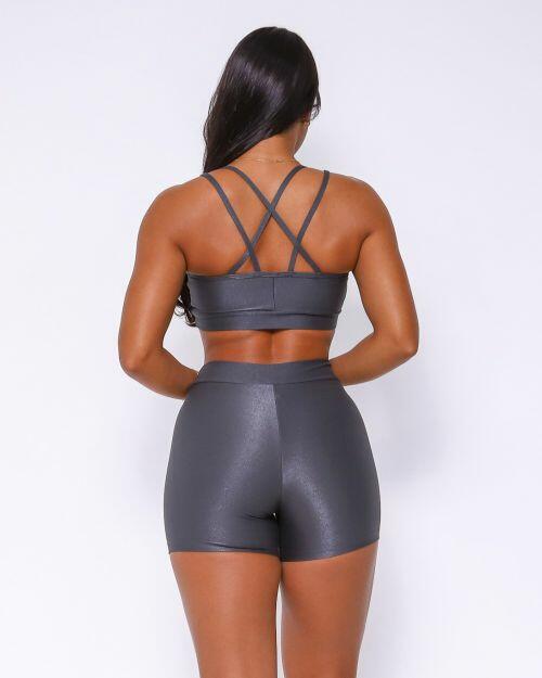Conjunto Short Básico Cós Fino Compressão + Top Vivi