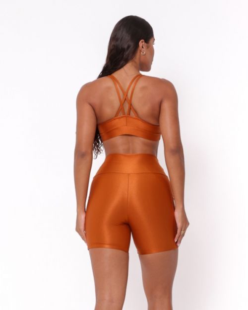 Conjunto Short Bolso Duplo Compress�o  + Top Lu