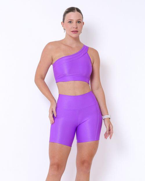Conjunto Short Bolso Duplo Compressão + Top Paloma