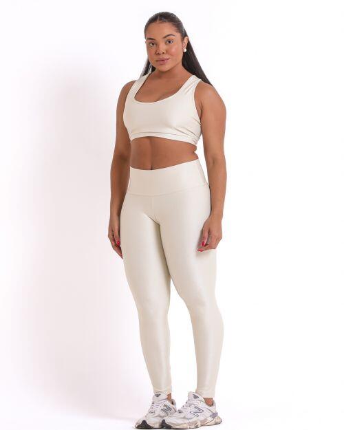 Conjunto Cal�a Legging B�sica G Compress�o + Top Nadador