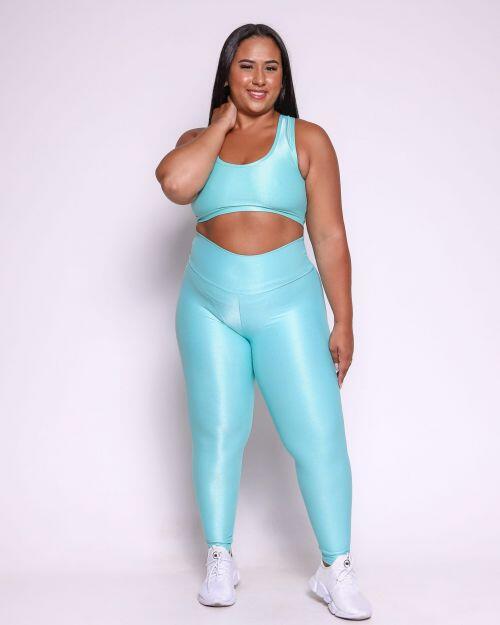 Conjunto Cal�a Legging B�sica G Compress�o + Top Nadador