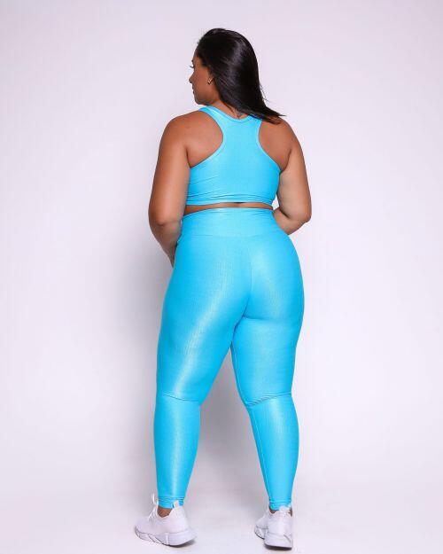 Conjunto Cal�a Legging B�sica G Compress�o + Top Nadador