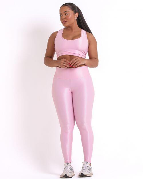 Conjunto Cal�a Legging B�sica G Compress�o + Top Nadador