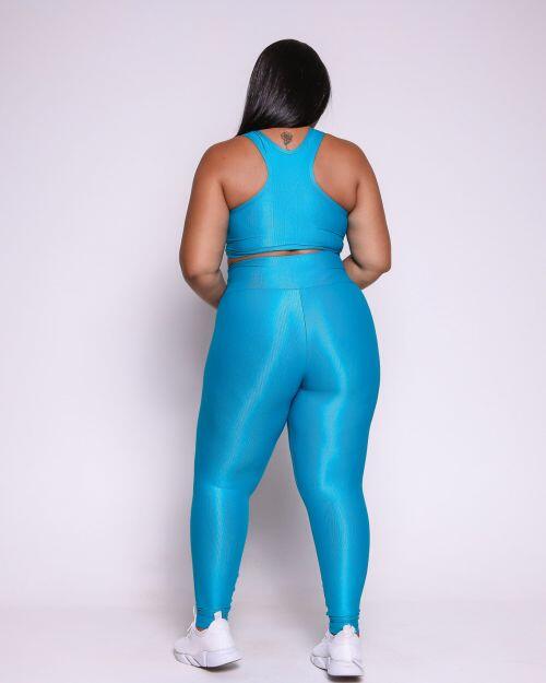 Conjunto Cal�a Legging B�sica G Compress�o + Top Nadador