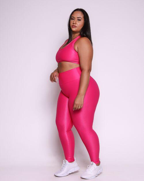 Conjunto Cal�a Legging B�sica G Compress�o + Top Nadador