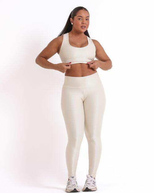 Conjunto Cal�a Legging B�sica G Compress�o + Top Nadador