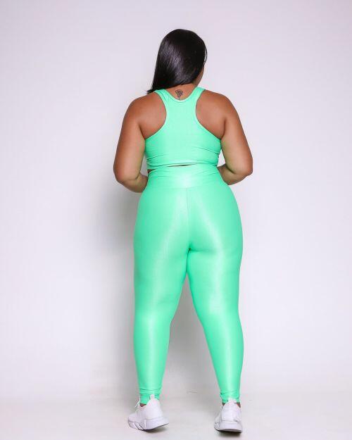 Conjunto Cal�a Legging B�sica G Compress�o + Top Nadador