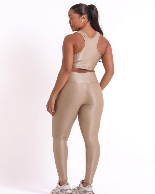 Conjunto Cal�a Legging B�sica G Compress�o + Top Nadador