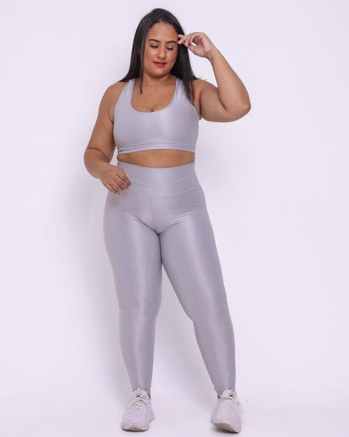 Conjunto Cal�a Legging B�sica G Compress�o + Top Nadador