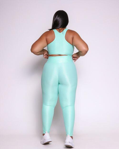 Conjunto Cal�a Legging B�sica G Compress�o + Top Nadador