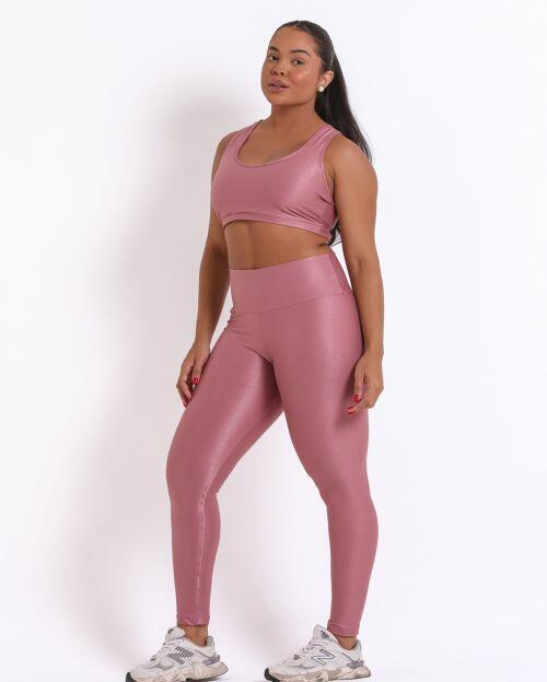 Conjunto Cal�a Legging B�sica G Compress�o + Top Nadador