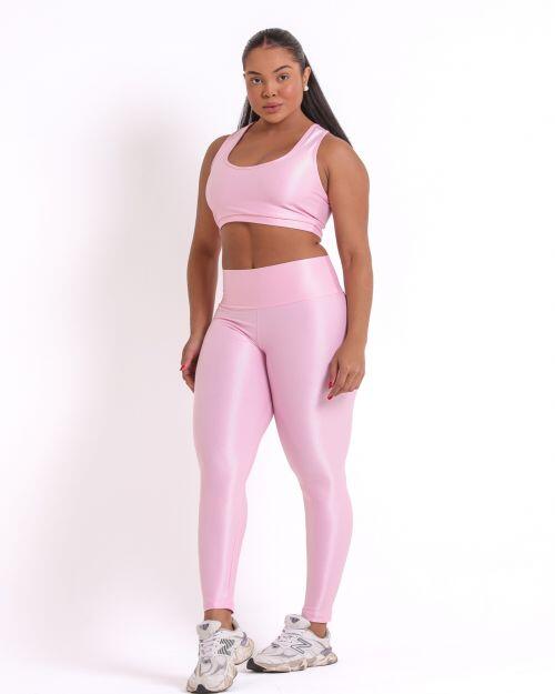 Conjunto Cal�a Legging B�sica G Compress�o + Top Nadador