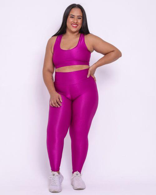 Conjunto Cal�a Legging B�sica G Compress�o + Top Nadador