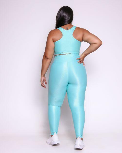 Conjunto Cal�a Legging B�sica G Compress�o + Top Nadador