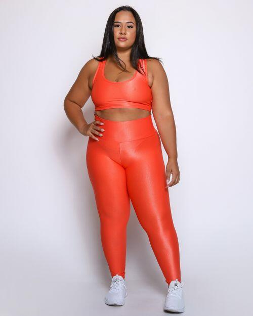 Conjunto Cal�a Legging B�sica G Compress�o + Top Nadador