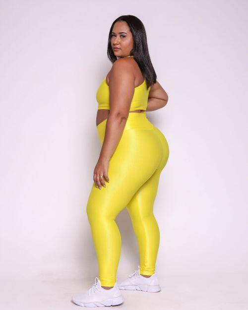 Conjunto Cal�a Legging B�sica G Compress�o + Top Nadador
