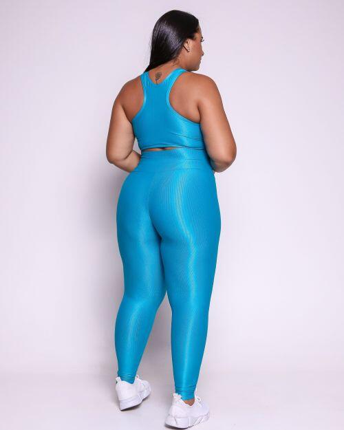 Conjunto Cal�a Legging B�sica G Compress�o + Top Nadador