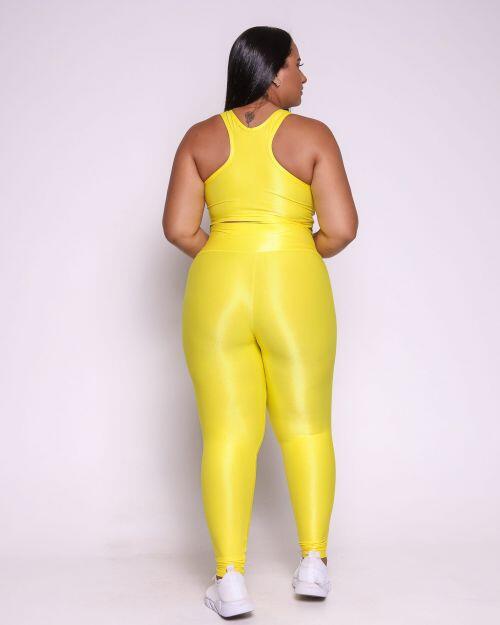 Conjunto Cal�a Legging B�sica G Compress�o + Top Nadador