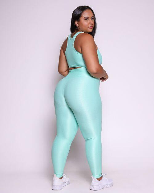 Conjunto Cal�a Legging B�sica G Compress�o + Top Nadador