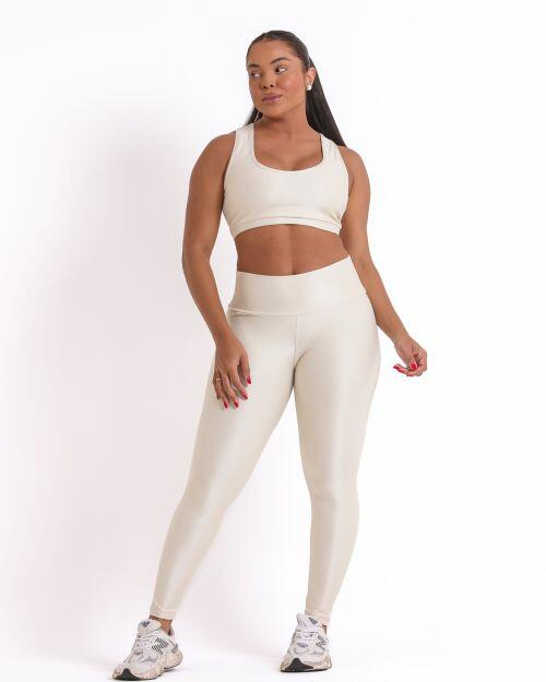 Conjunto Cal�a Legging B�sica G Compress�o + Top Nadador