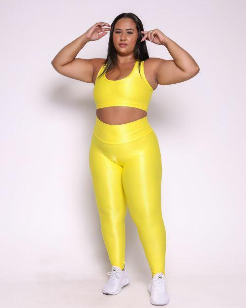 Conjunto Cal�a Legging B�sica G Compress�o + Top Nadador