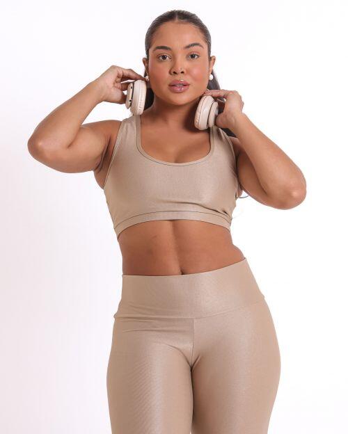 Conjunto Cal�a Legging B�sica G Compress�o + Top Nadador