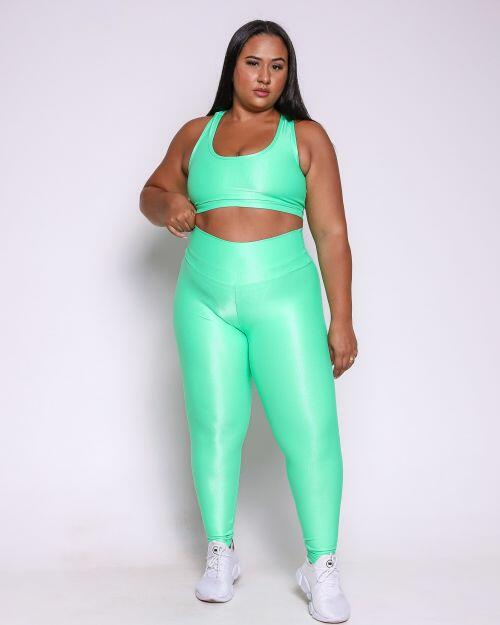 Conjunto Cal�a Legging B�sica G Compress�o + Top Nadador