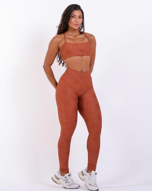 Conjunto Cal�a Legging B�sica Feline + Top Bianca (P)