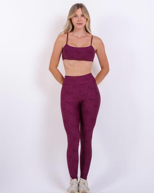 Conjunto Calça Legging Básica Feline + Top Bianca (P)