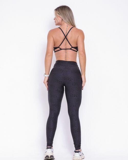Conjunto Calça Legging Básica Feline + Top Bianca (P)