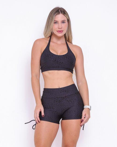 Conjunto Short Cross Feline + Top Jhully (P)